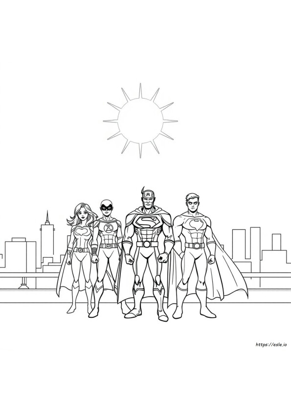 Free Printable Superhero Coloring Sheets