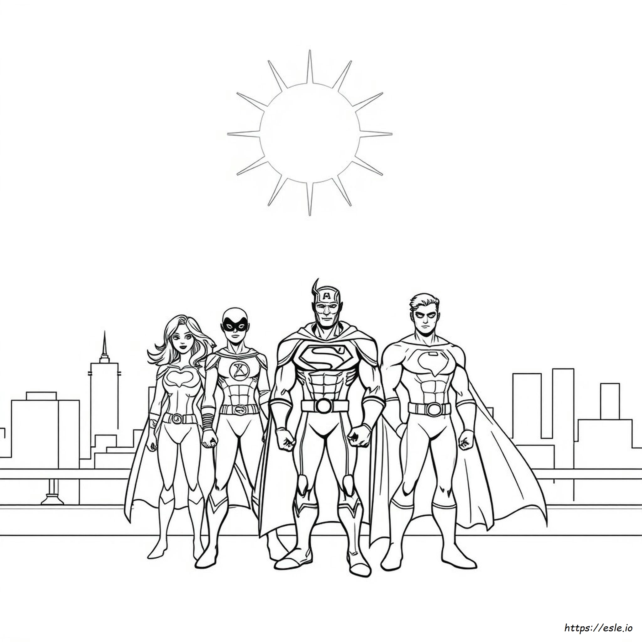 Disegni Da Colorare Di Supereroi Stampabili Gratuiti