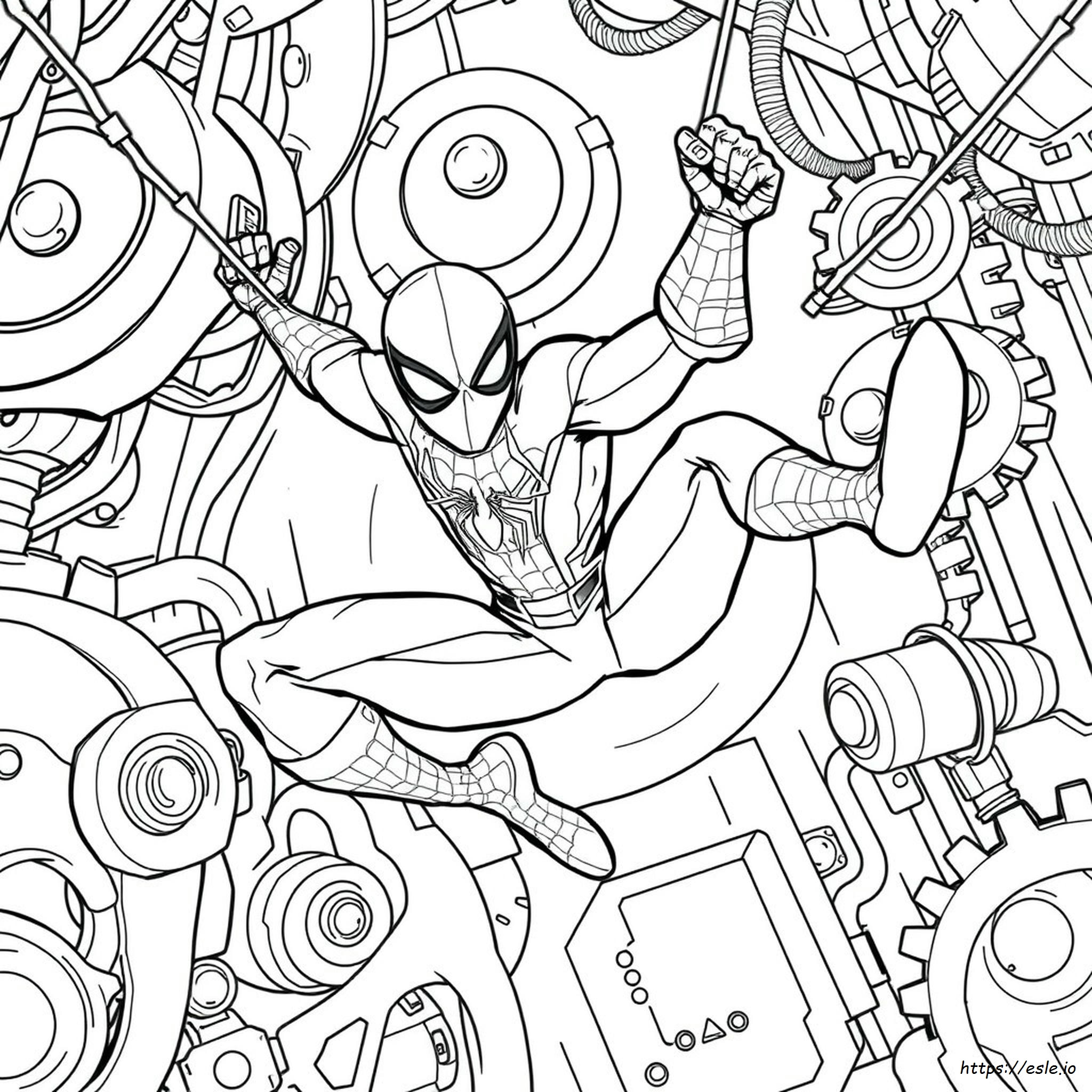 iron spiderman colouring pages – Image 14