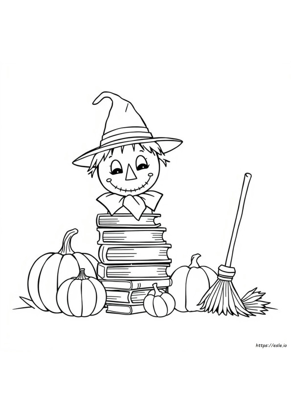 Scarecrow Head Coloring Page