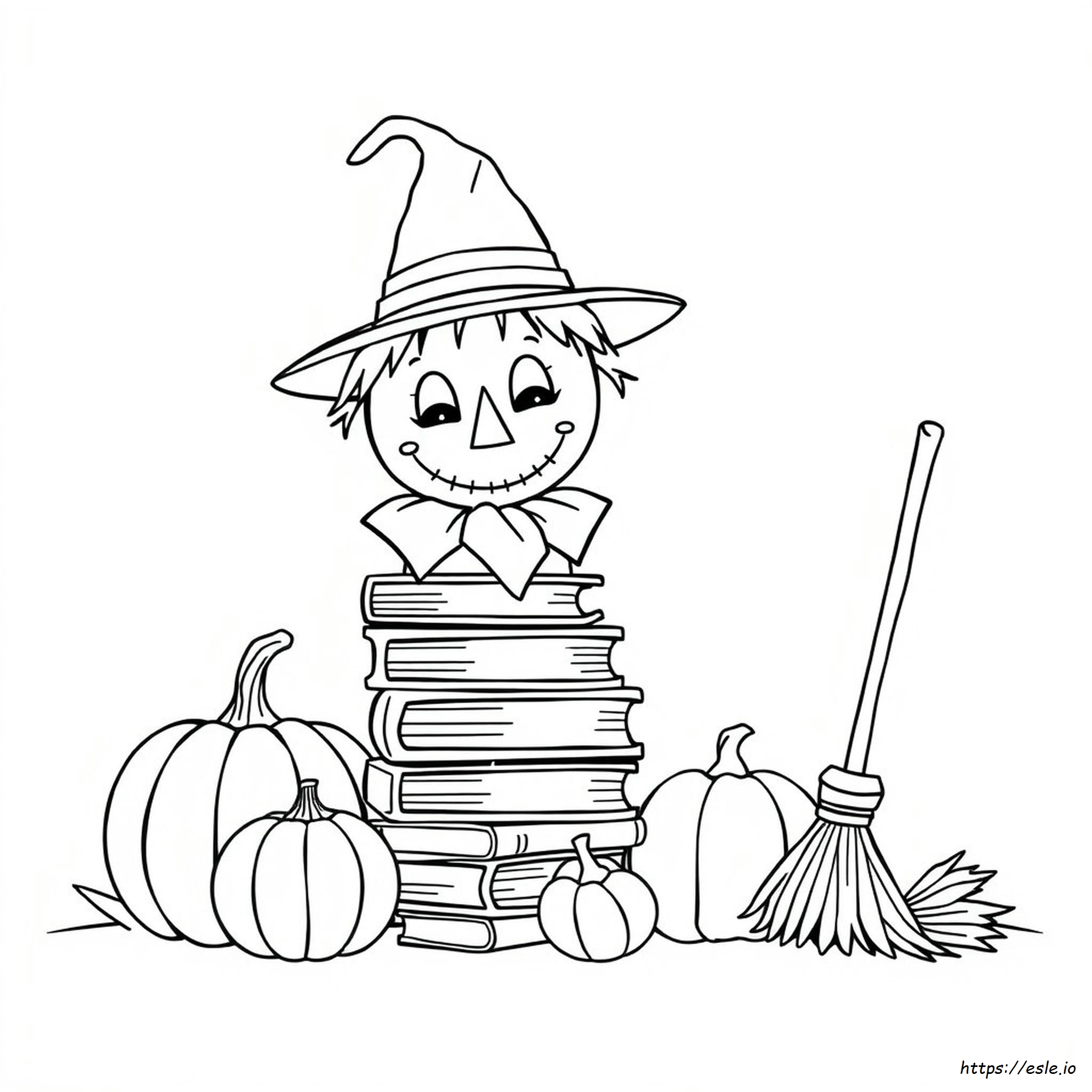 Scarecrow Head Coloring Page