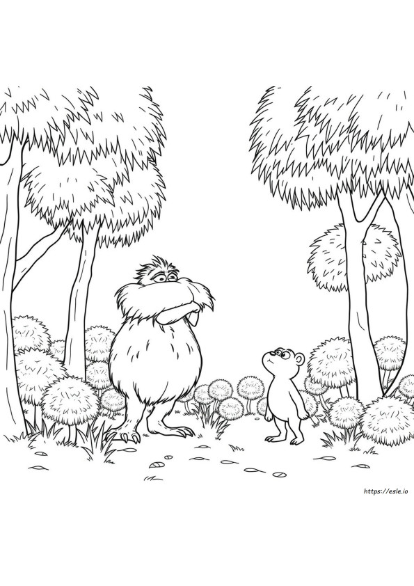 Lorax Színező Oldalak