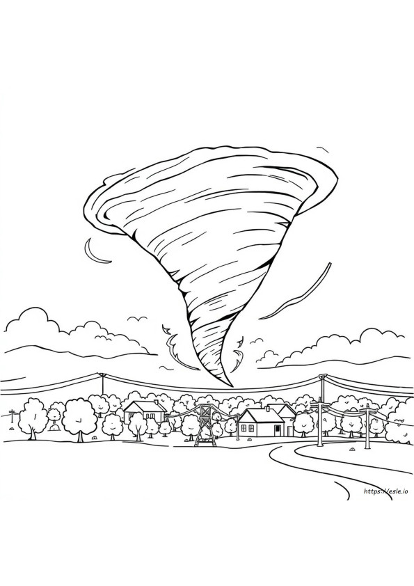 Tornado Ausmalbilder