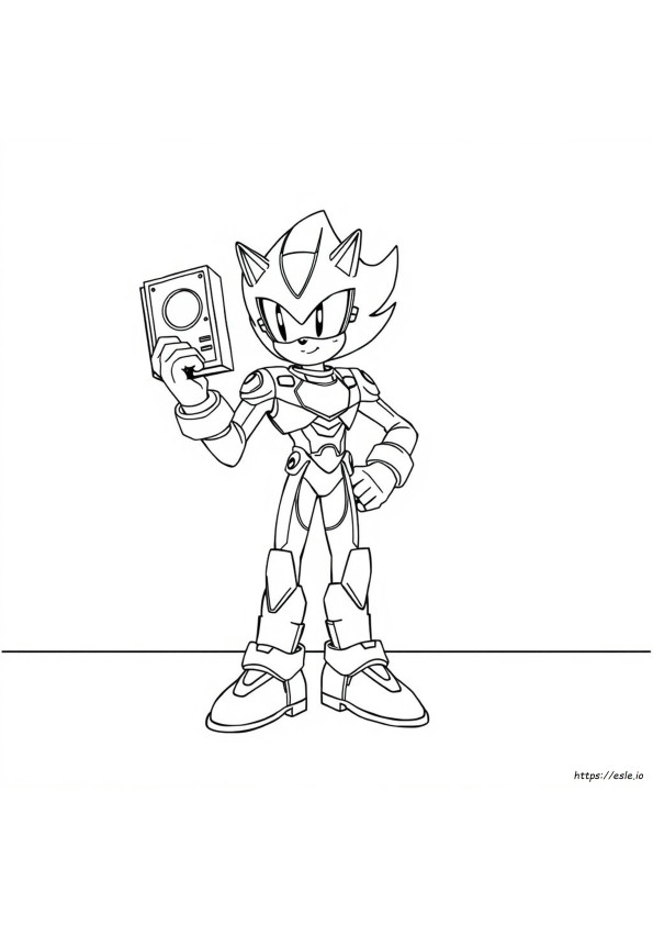 Shinsonic Coloring Page