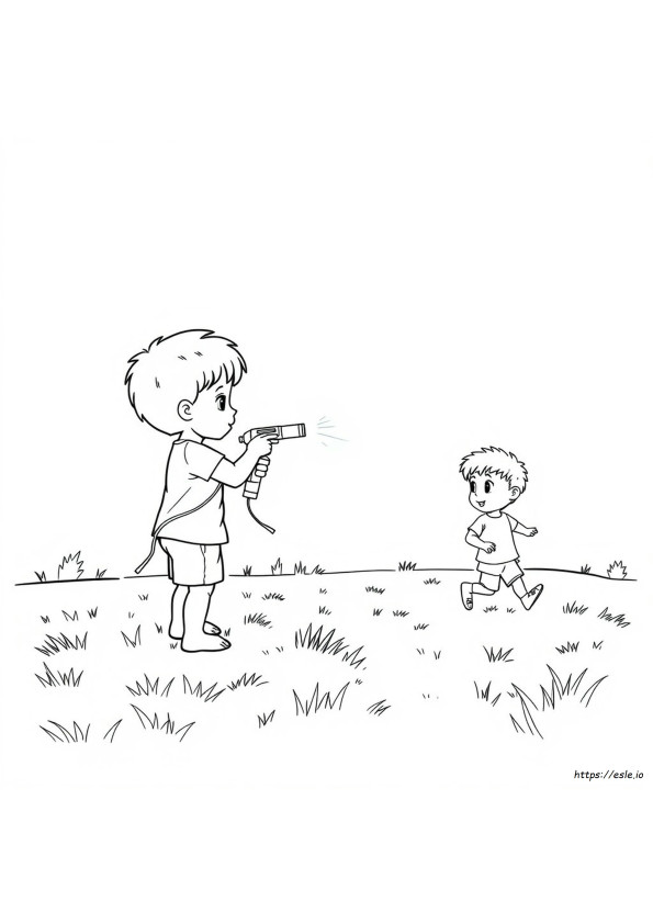 Water Balloon Coloring Page