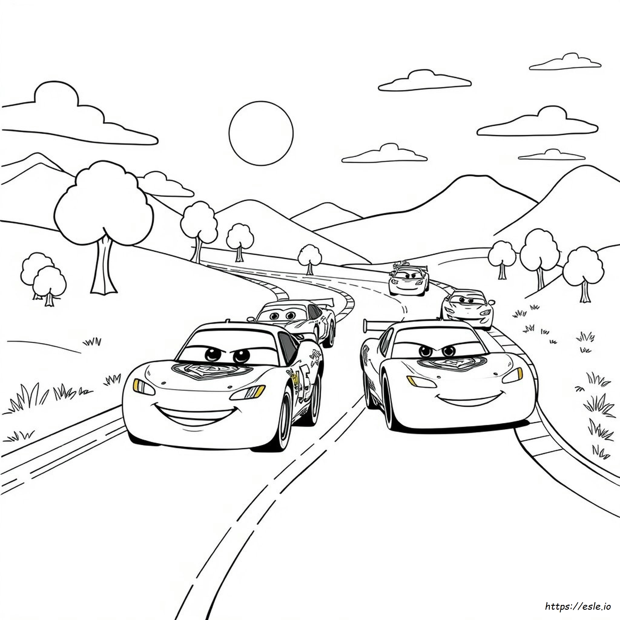 Disney Cars Colouring