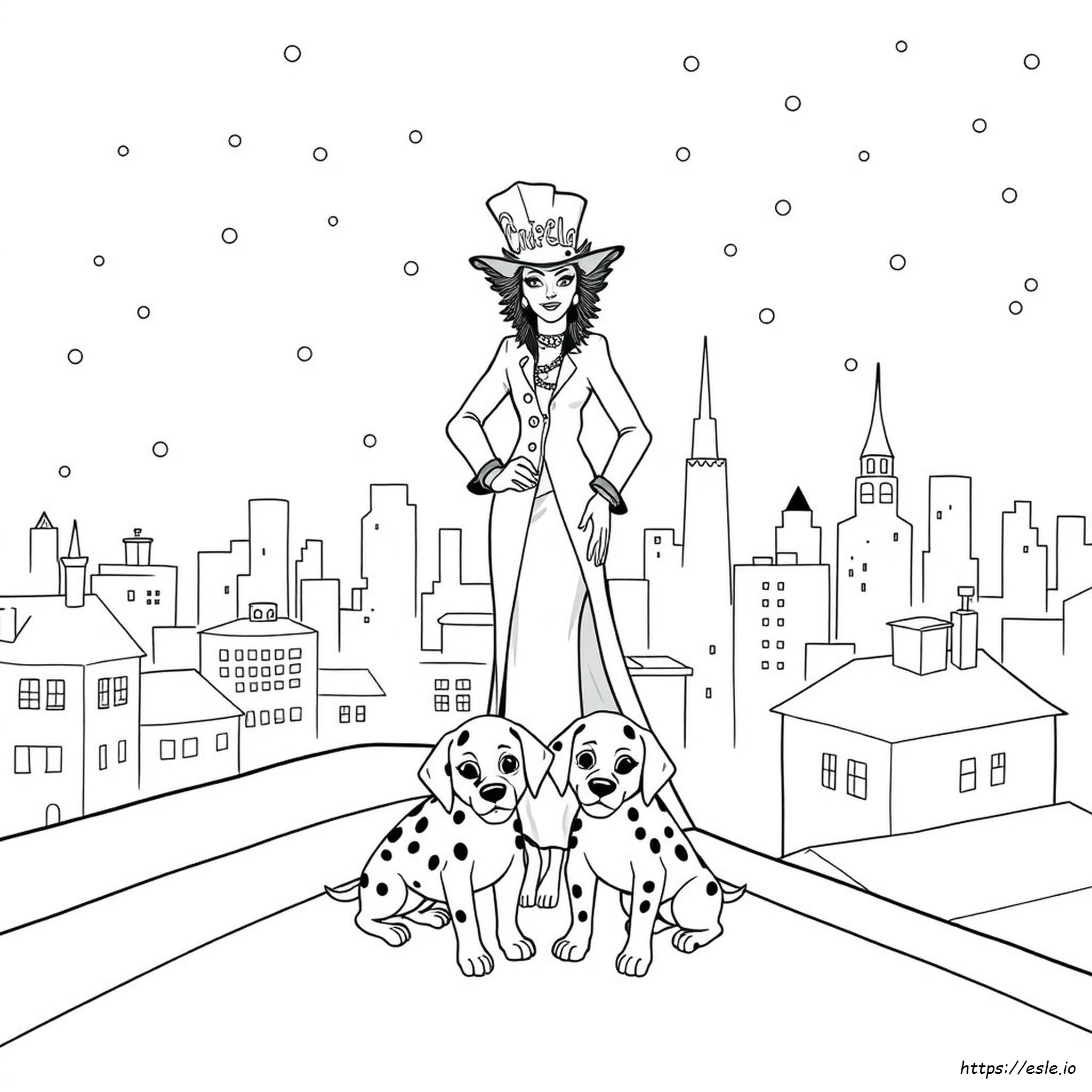 Gambar Mewarnai Cruella