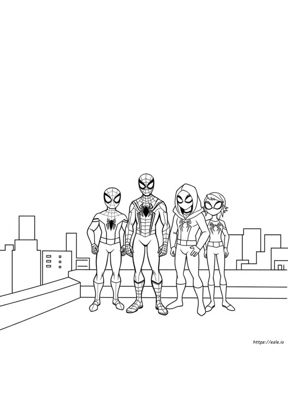 Ingyenes Nyomtatható Spidey És Barátai Színező Oldalak
