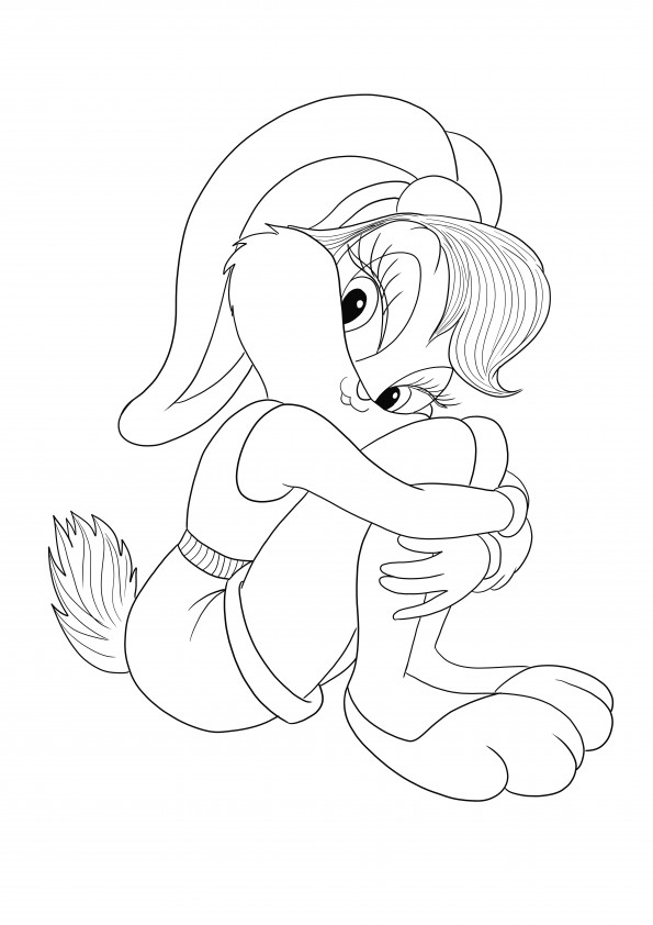 Looney Tunes Lola coloring image free to print and download