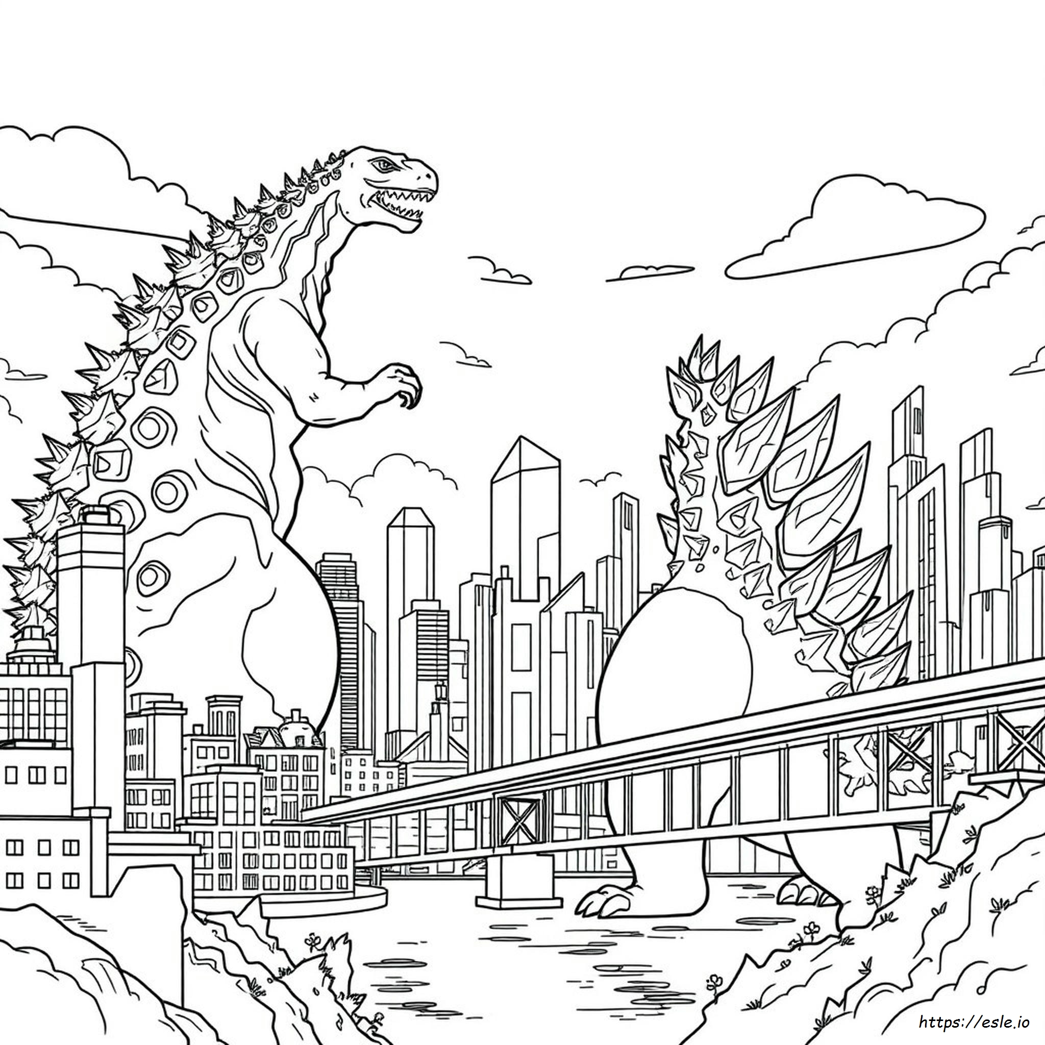 Godzilla Muto Coloring Pages