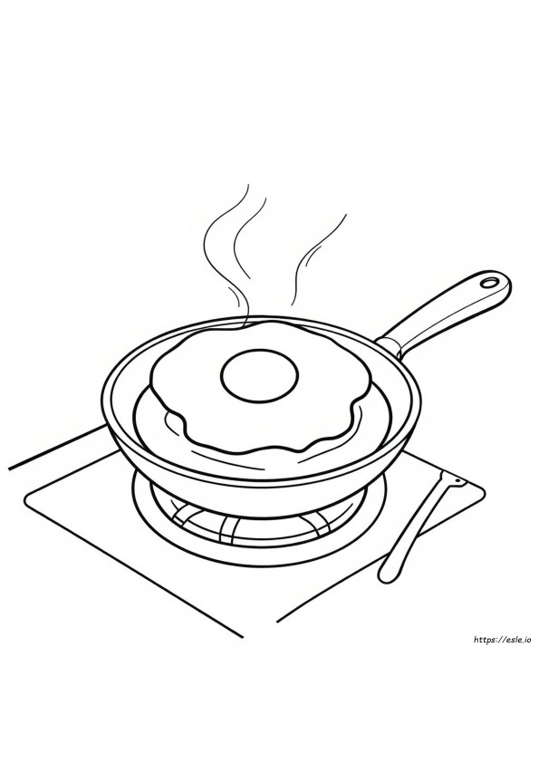 Wajan Menggoreng Gambar Mewarnai