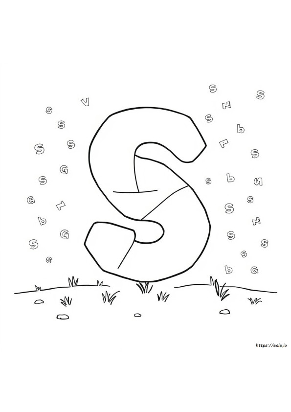 Coloriage Lettre S À Imprimer