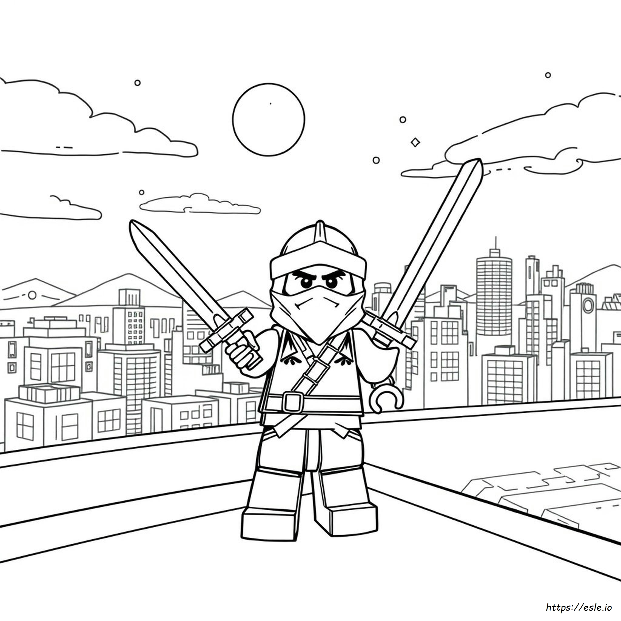 Ninja Krieger Ausmalbilder