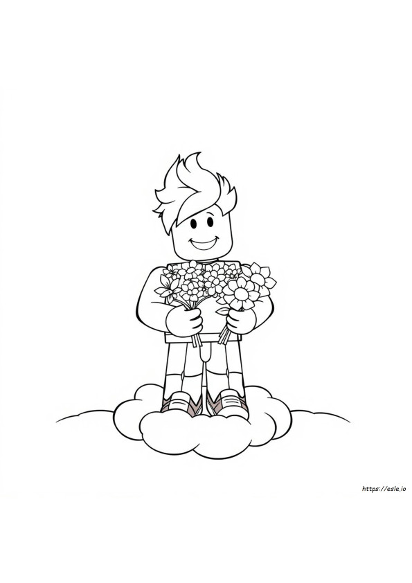 Roblox Coloring Page Rainbow Friends Purple