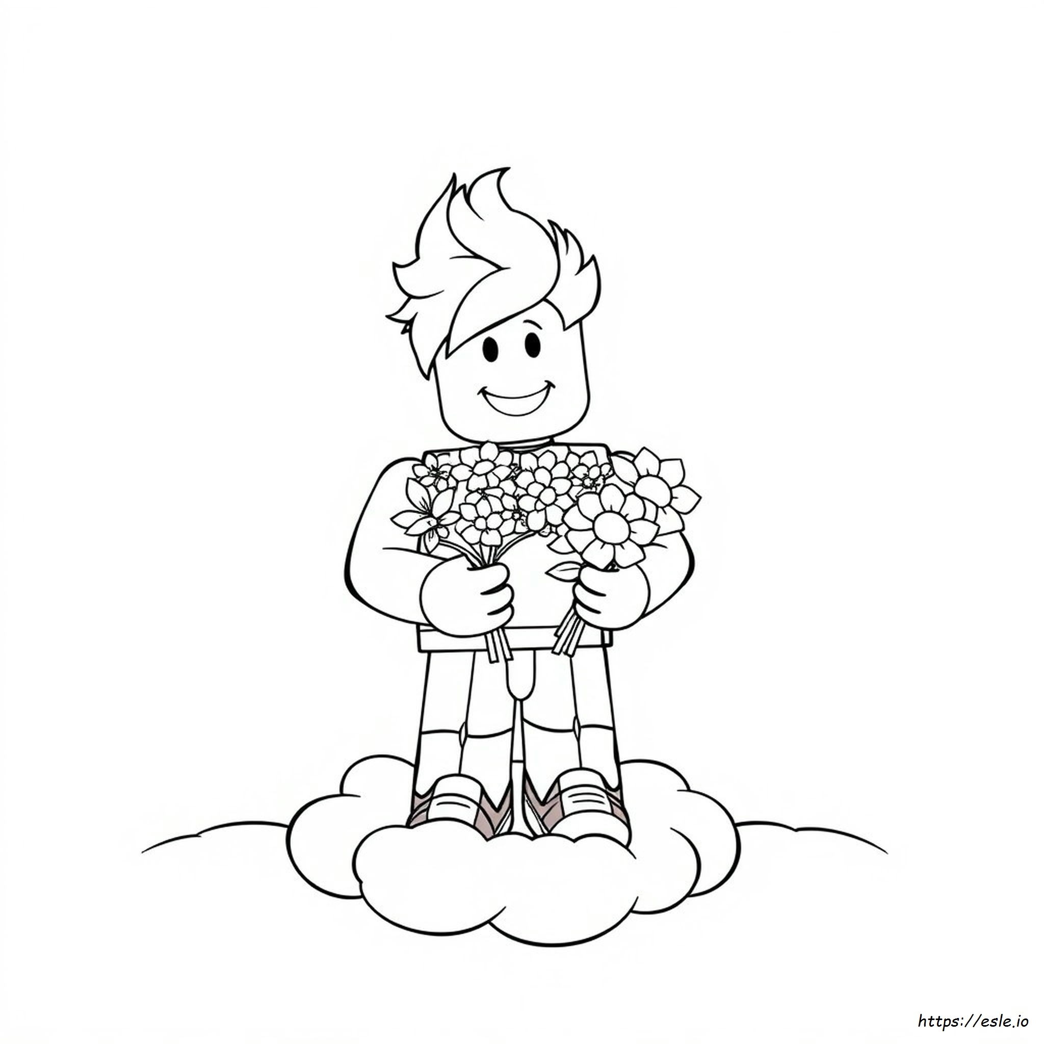 Roblox Coloring Page Rainbow Friends Purple