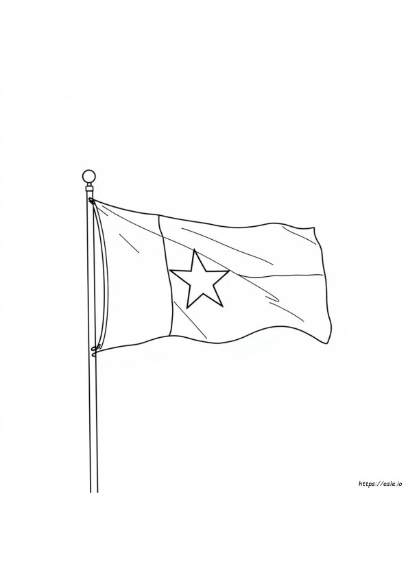Texas Flag Coloring Page Printable