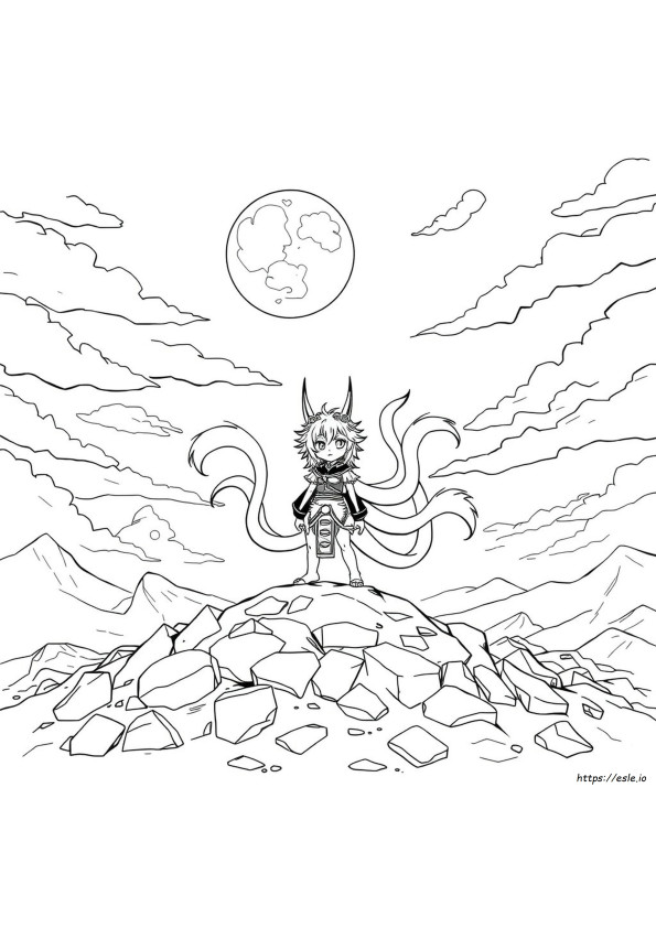 Sukuna Drawing Colouring
