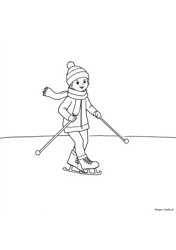 Lembar Mewarnai Skating