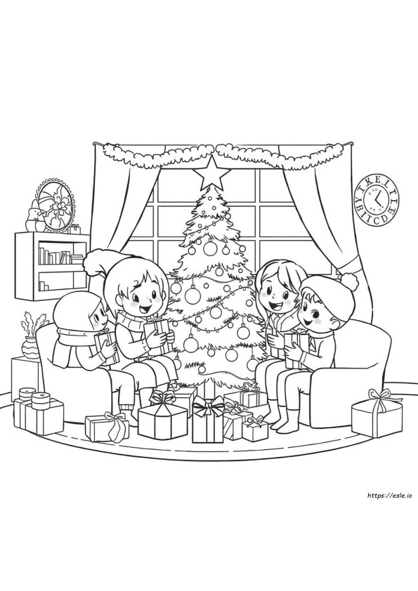 Amici Accoglienti Da Colorare - Natale