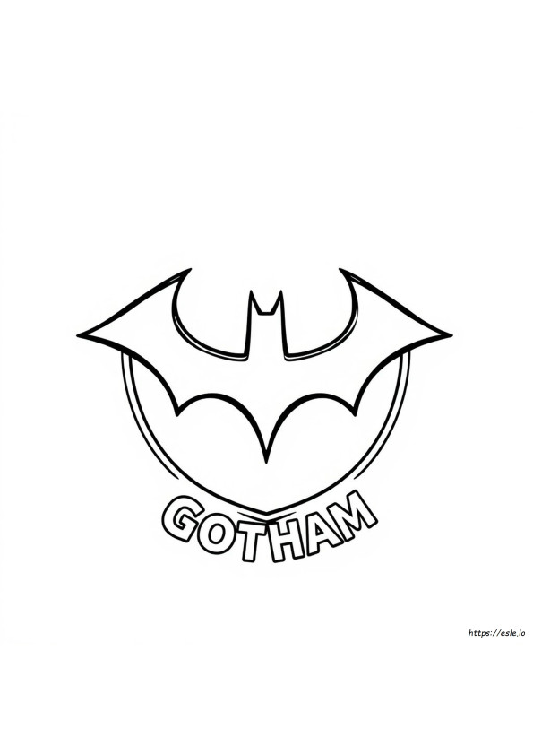 Batman Emblem Coloring Page