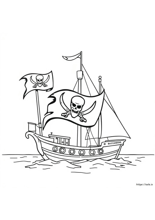 Logo Buccaneers De Colorat