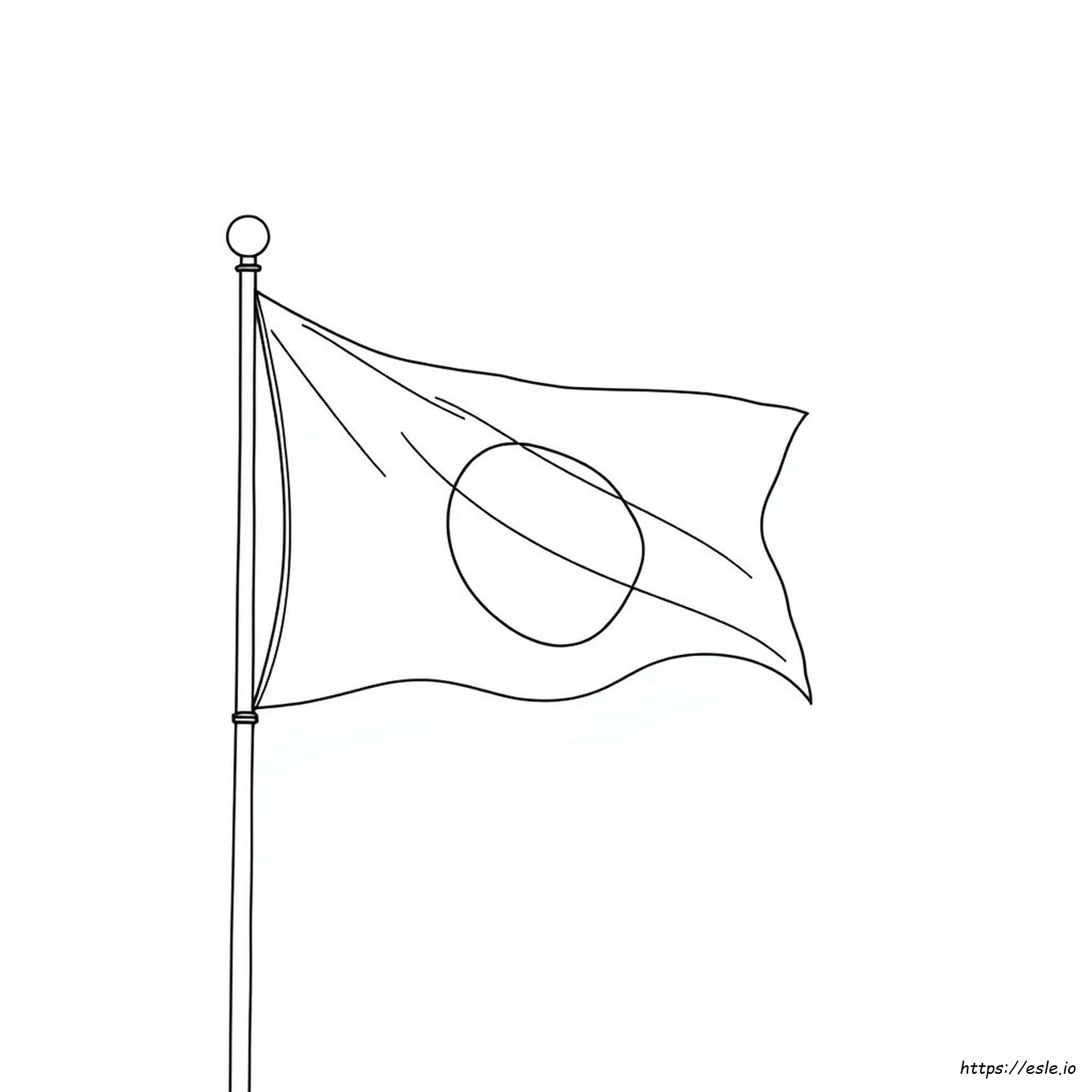 Japan Flagge Ausmalbilder japan-flagge-ausmalbilder