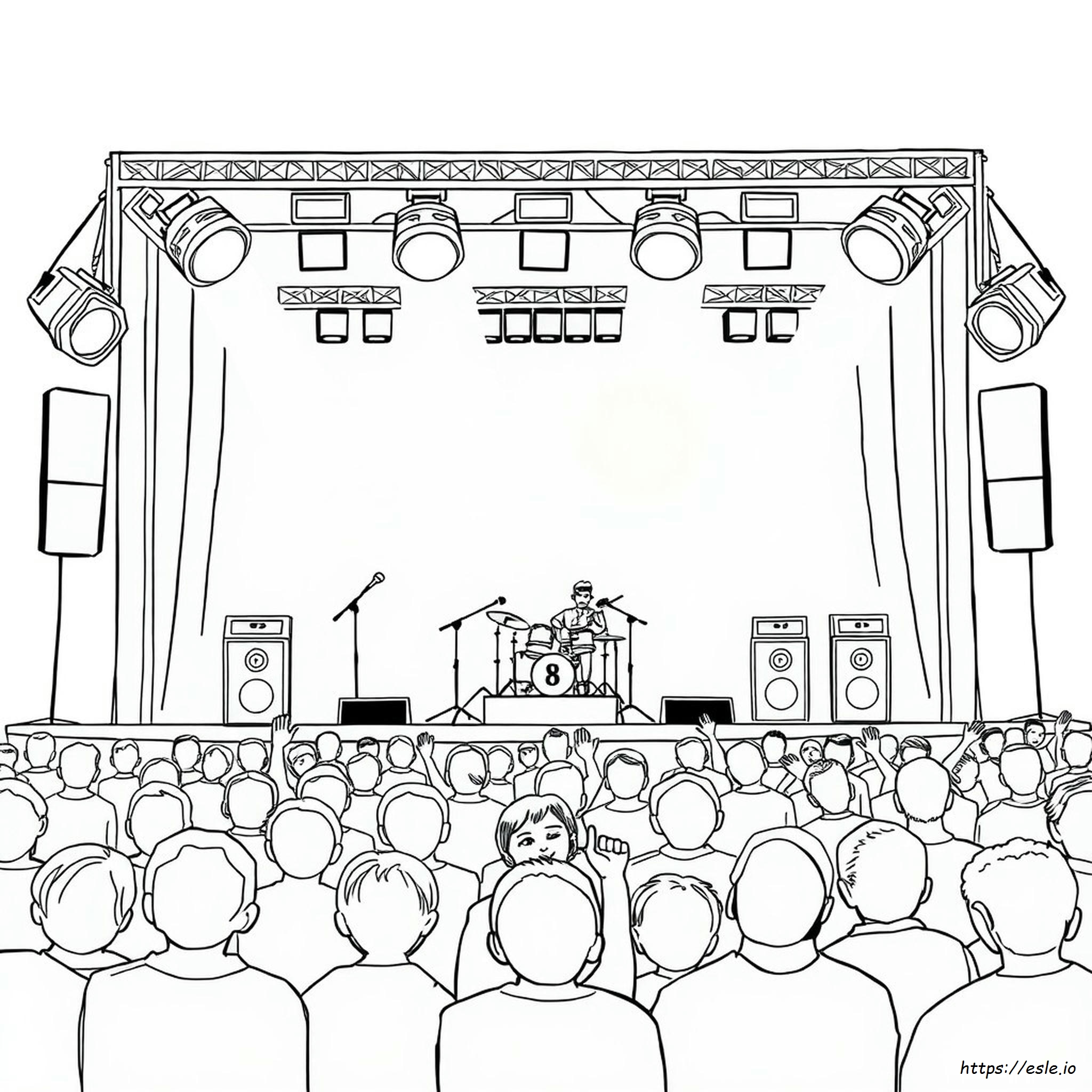 Concert Coloring Page