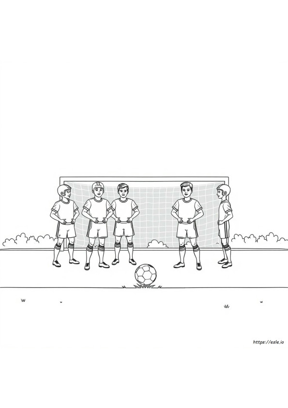 Squadra Di Calcio Da Colorare
