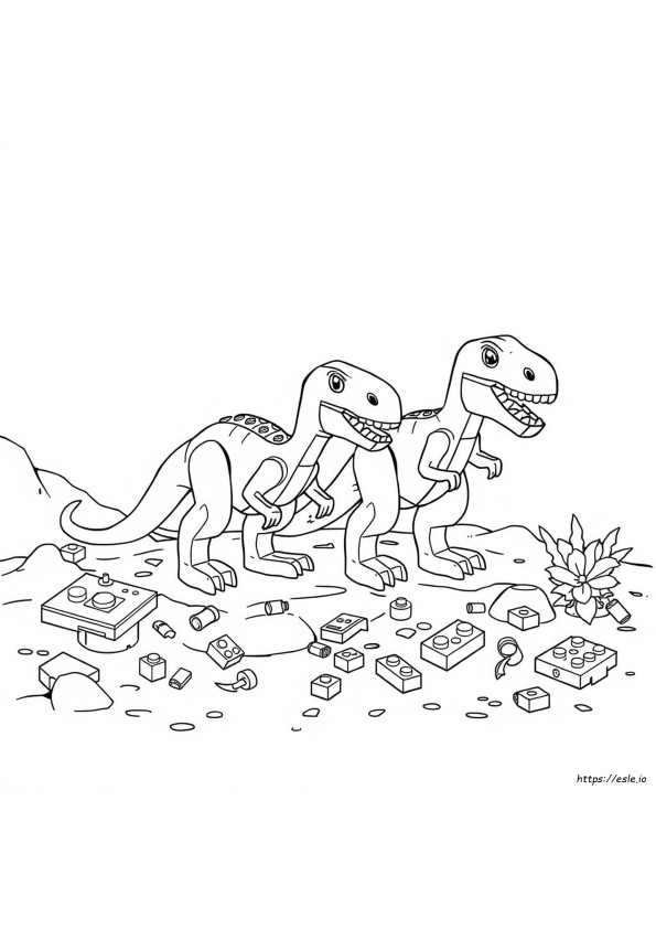 Lego Velociraptor Värityskuva