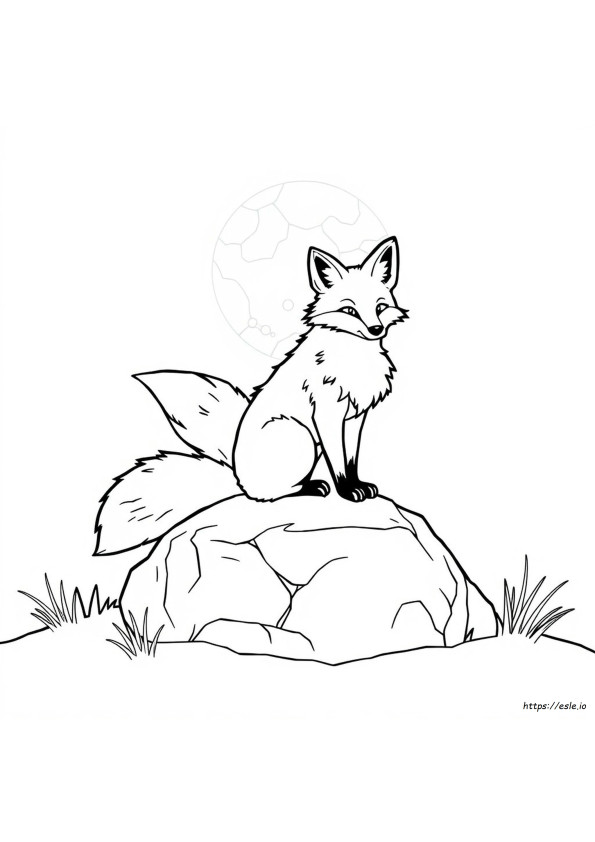 9 Tailed Fox Coloring Pages