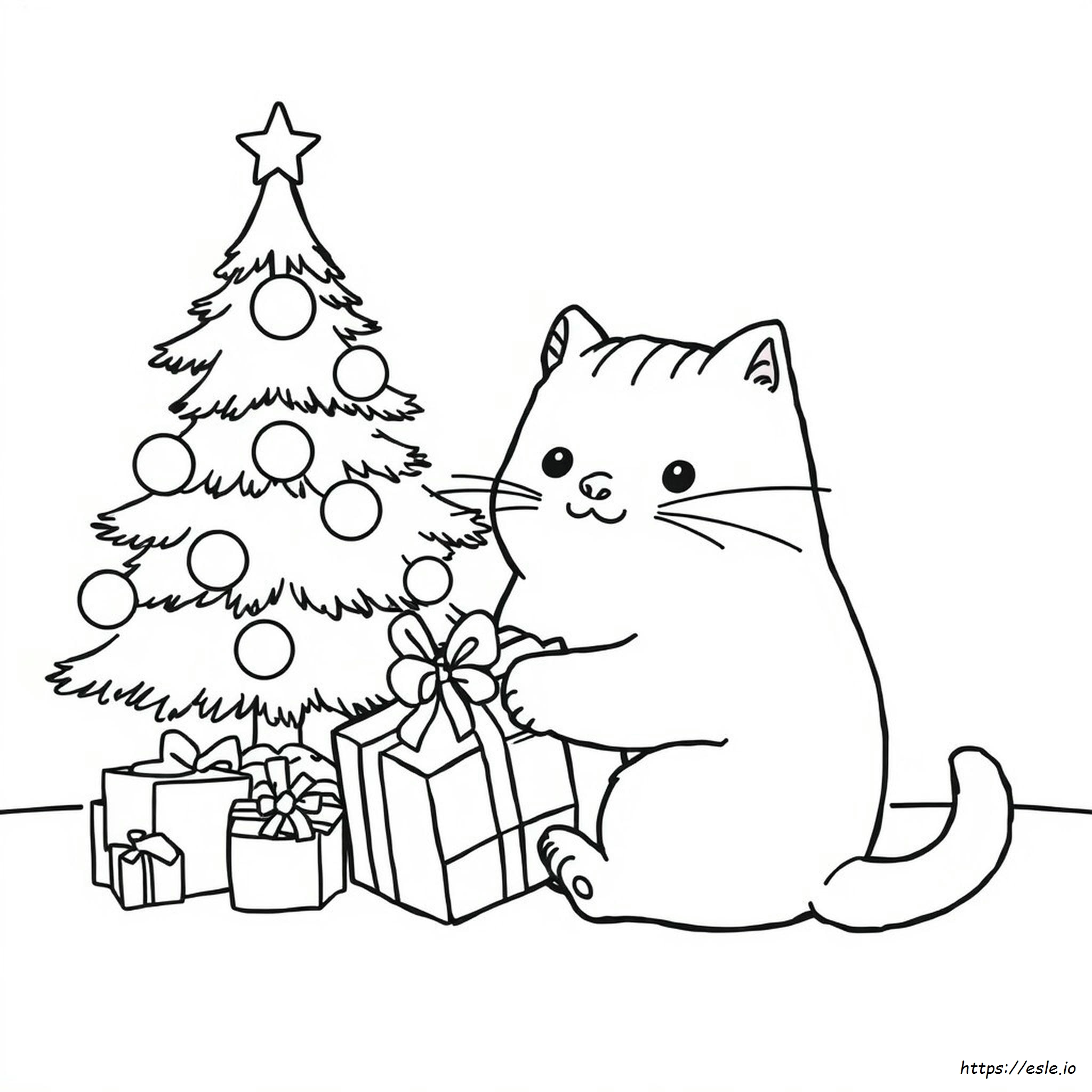 Pusheen Katze Weihnachten Ausmalbilder