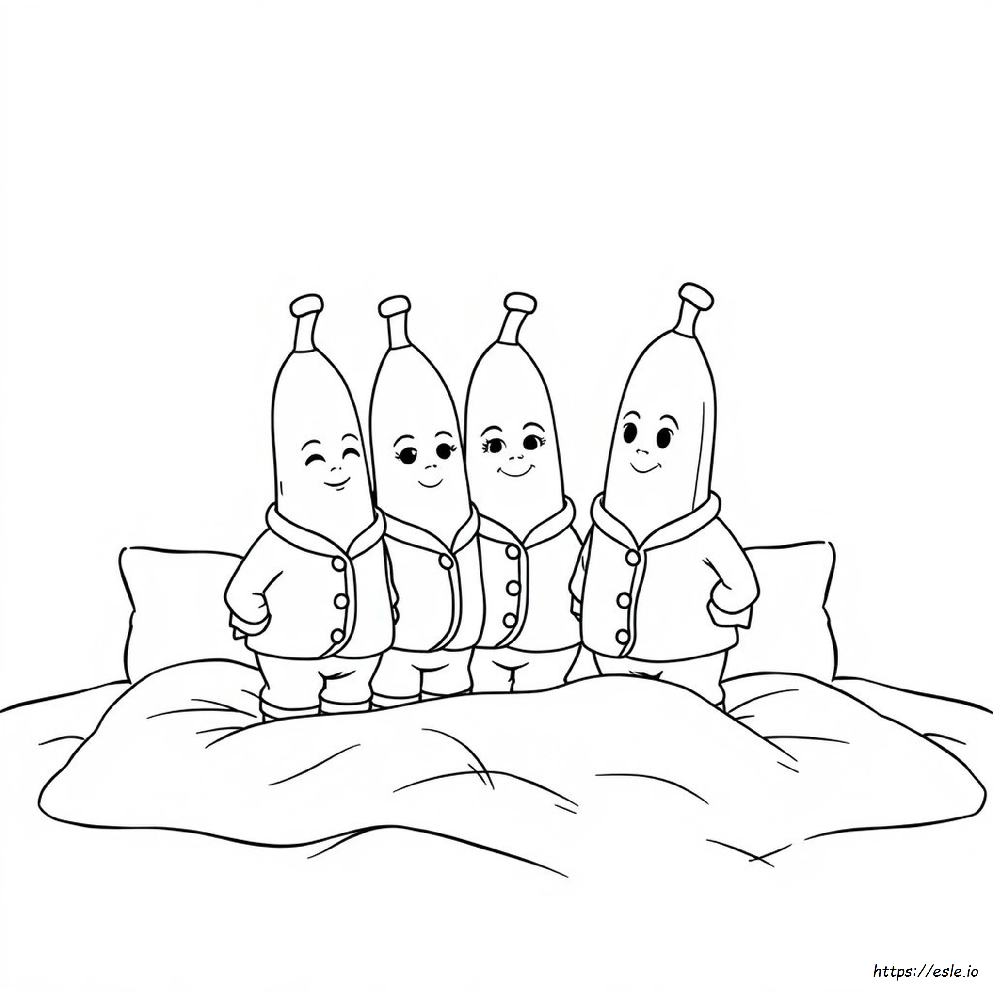Bananas In Pajamas Coloring Pages