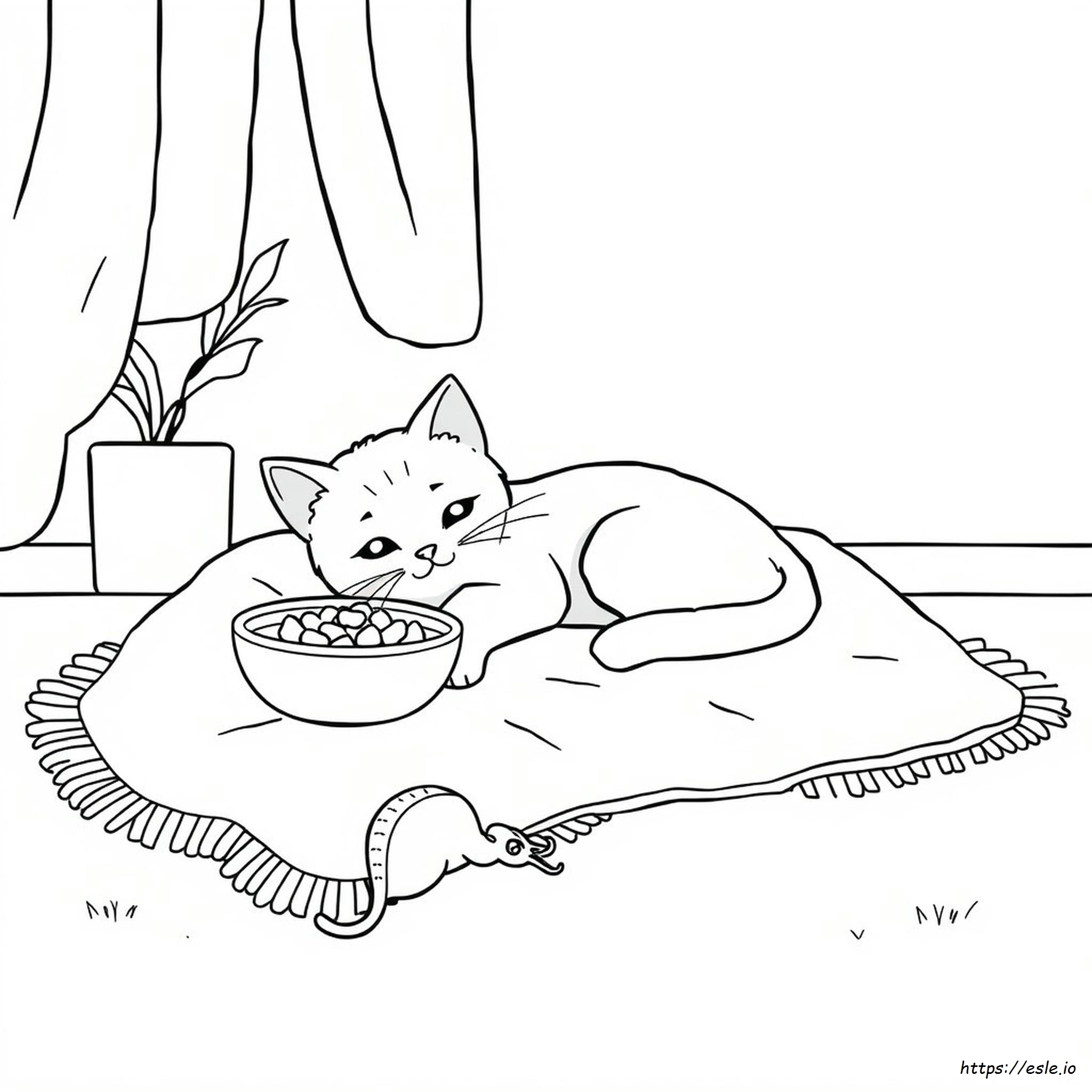 Süße Katze Ausmalbilder