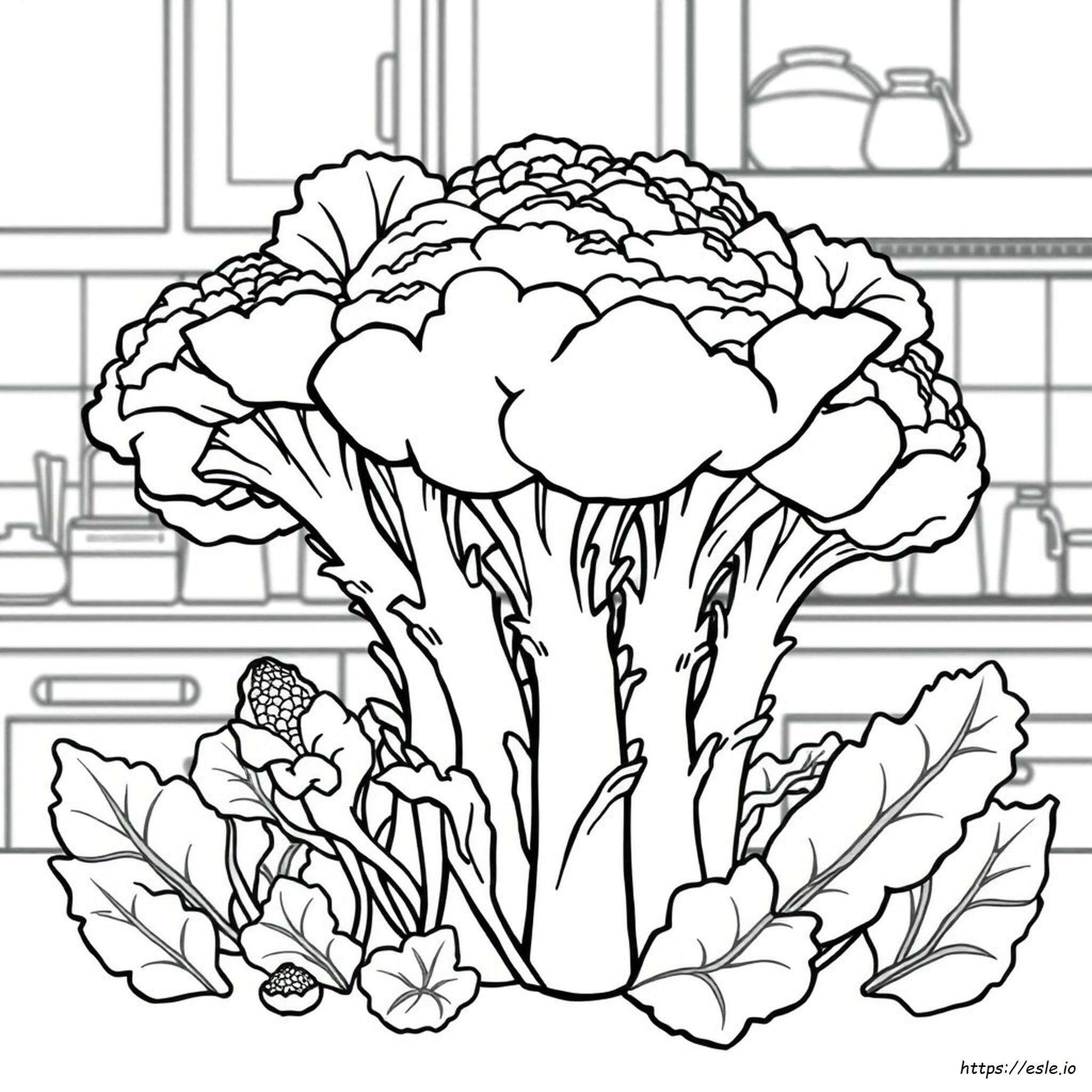 Pagina Da Colorare Del Broccolo