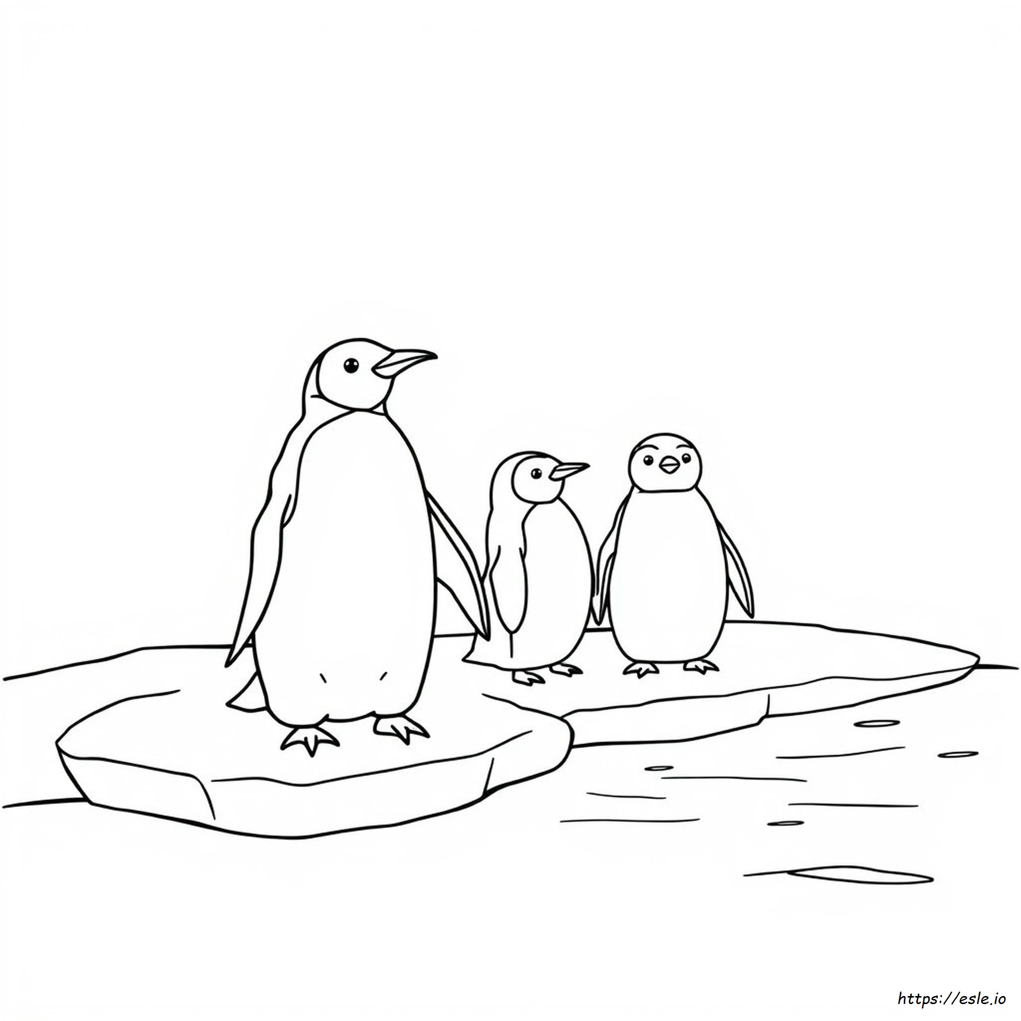 Penguin Colouring Pages Free