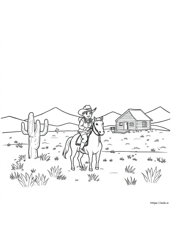 Dibujos Para Colorear De Vaqueros