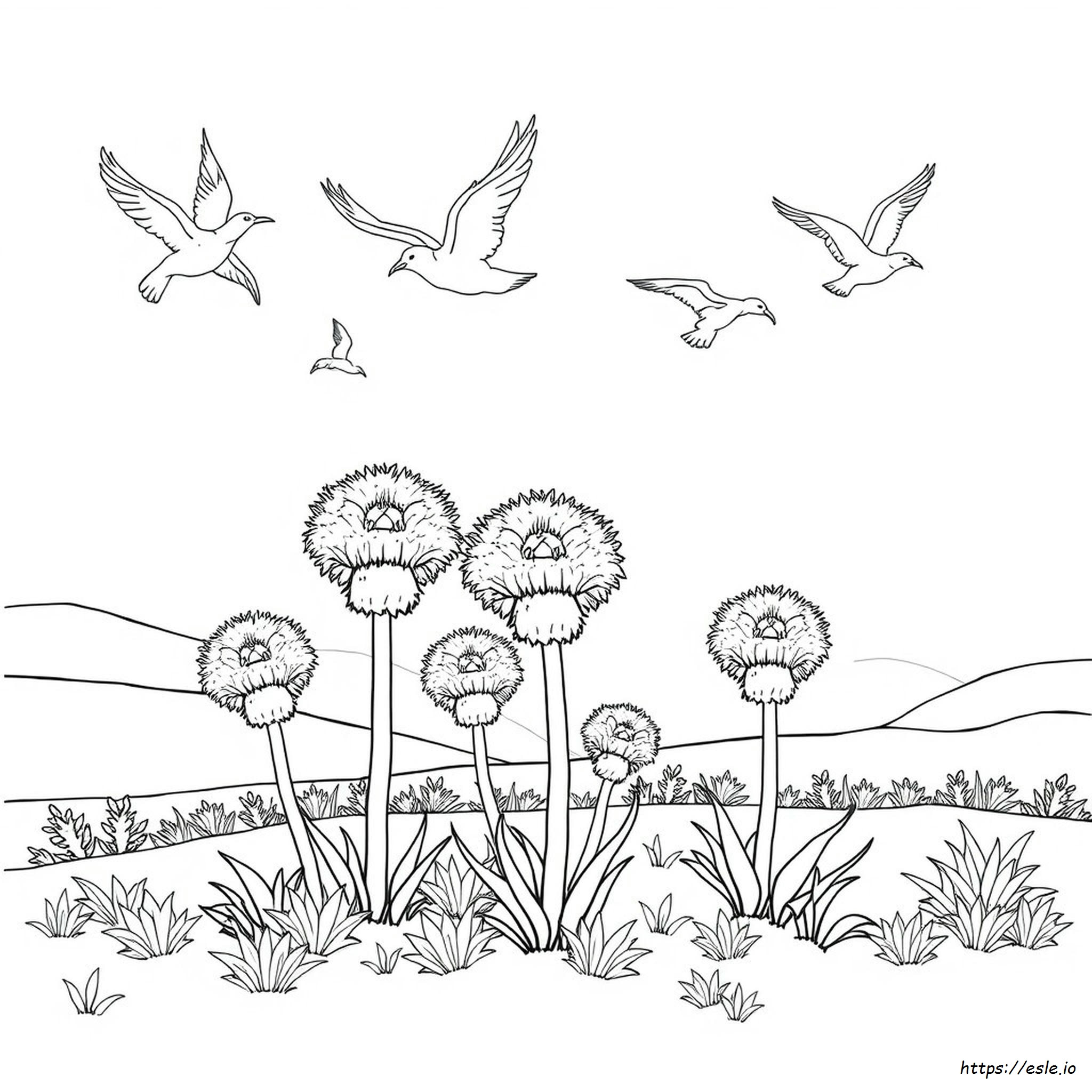 Truffula Tree Coloring Page