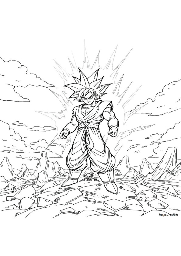 Dragon Ball Super Coloring Pages Ultra Instinct