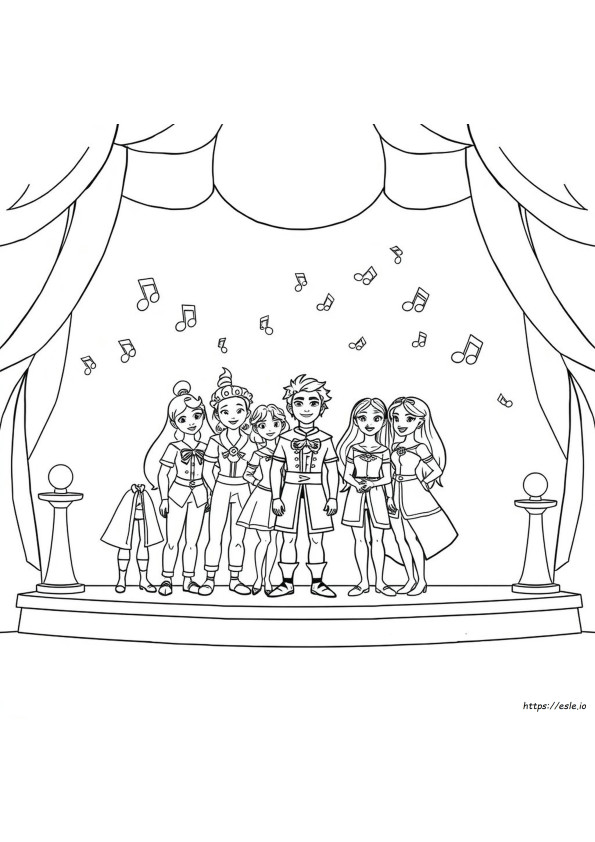 Descendants Rise Of Red Coloring Pages Printable
