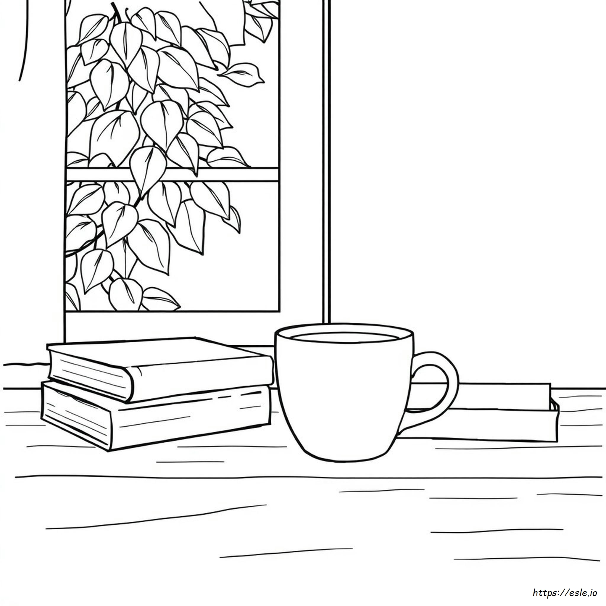Coffee Cup Colouring Page