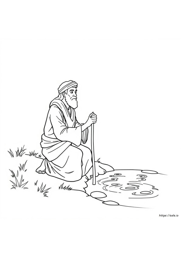 Naaman Il Lebbroso – Disegno Da Colorare