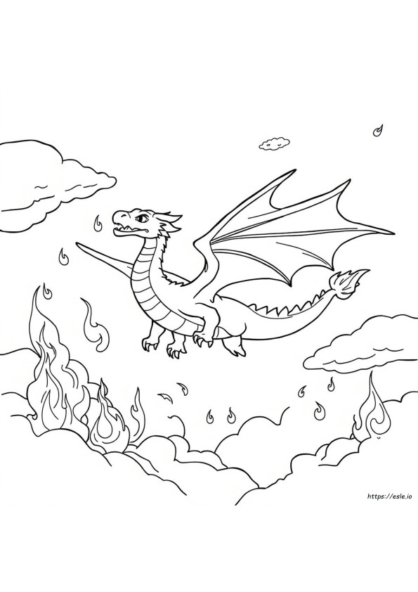 Fire Dragon Coloring