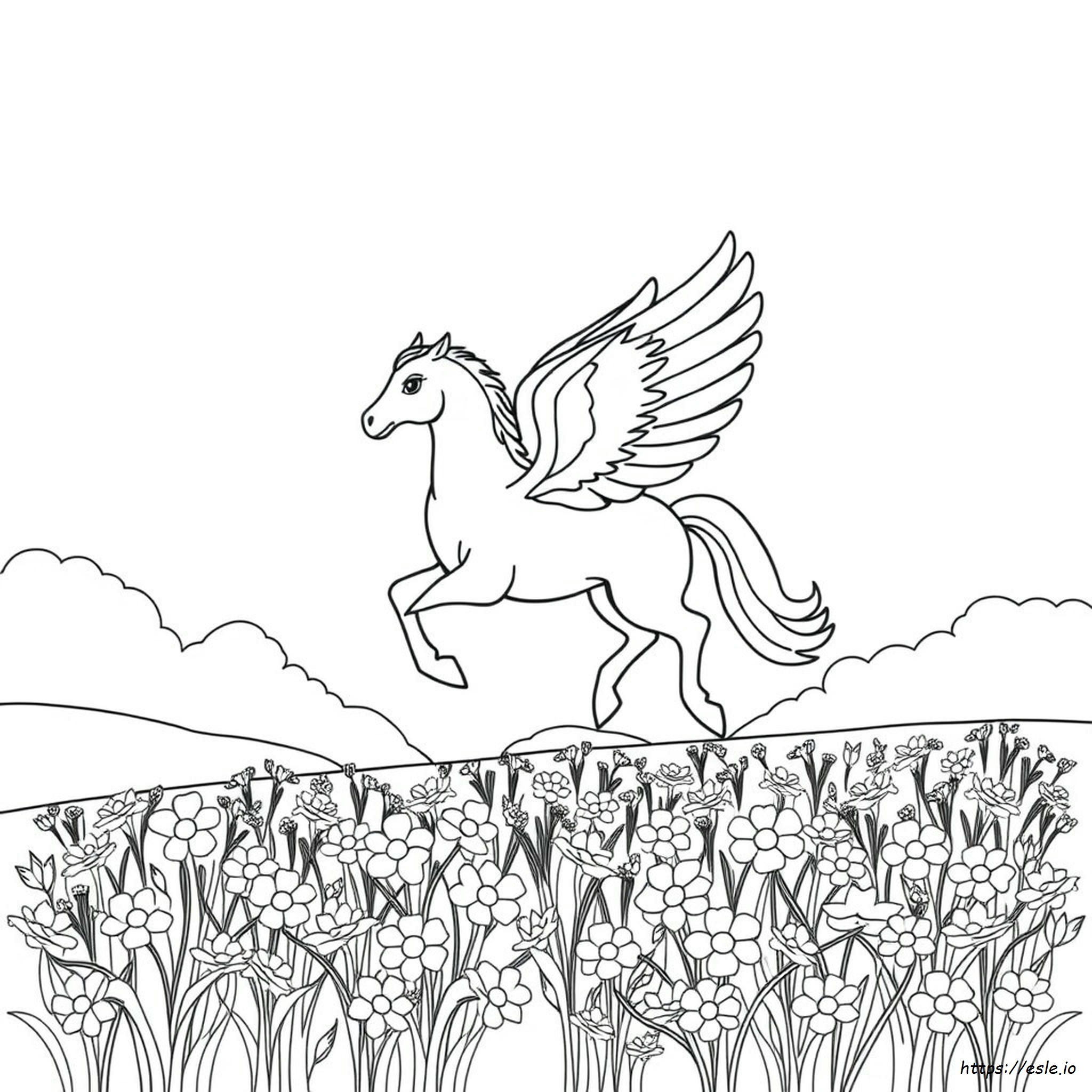 Pegasus Coloring Pages Free