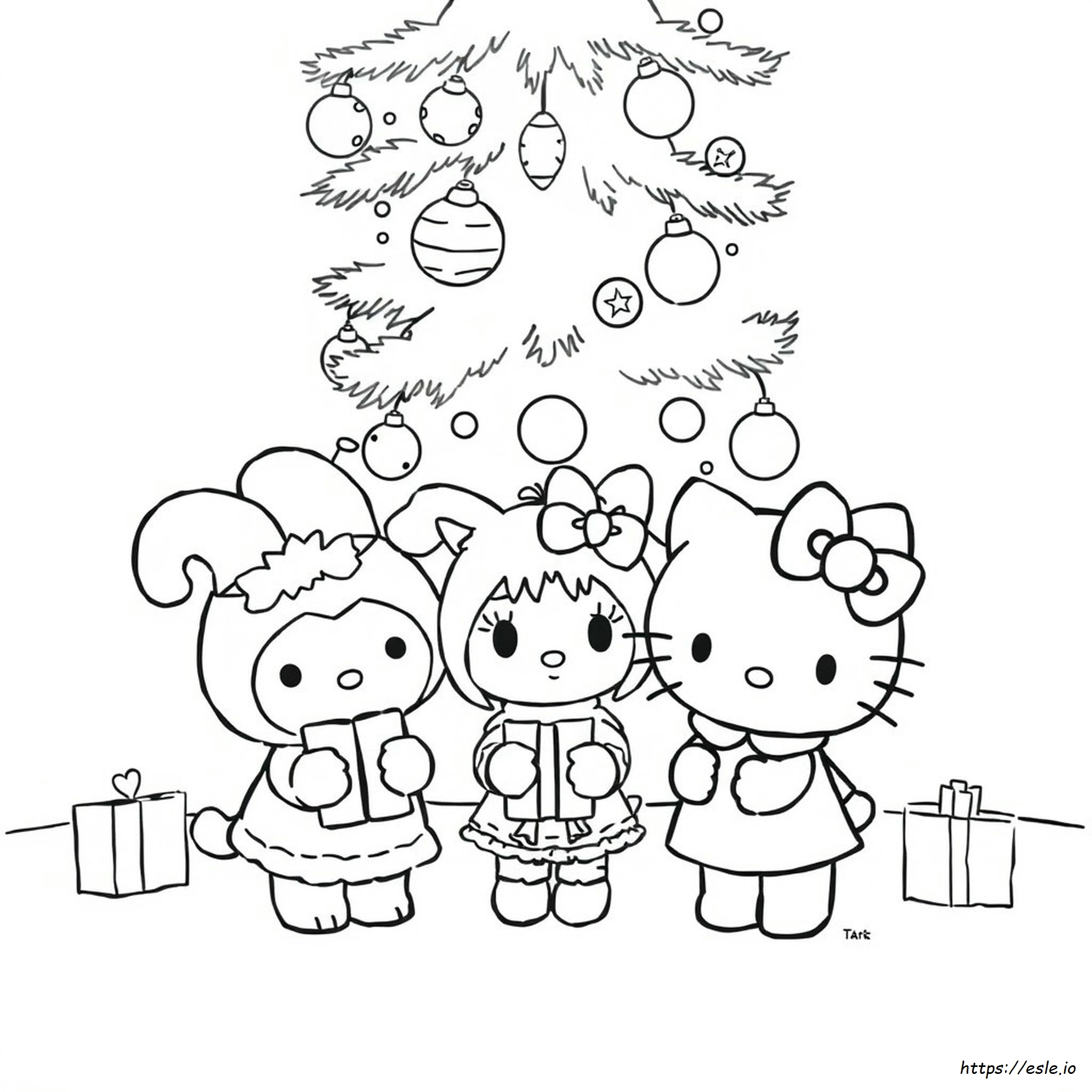 Sanrio Feiertags Ausmalbilder