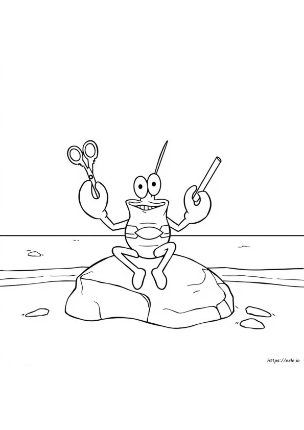 Mr Krabs Colouring Pages