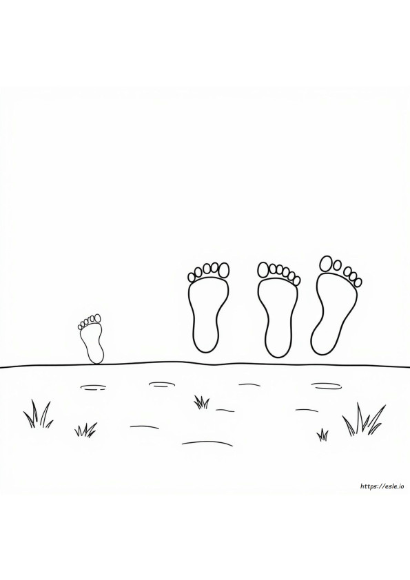 Printable Footprint Coloring Page