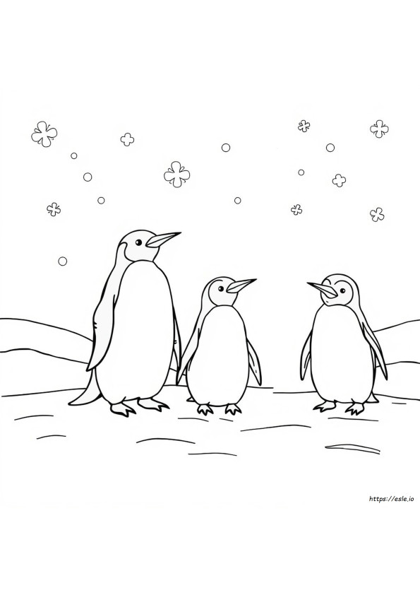 Free Printable Penguin Coloring Pages