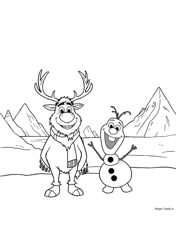 Frozen Sven Ausmalbilder