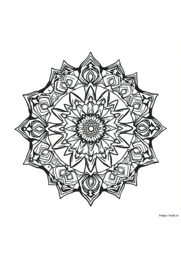 Coloriages Mandala Géométrique À Imprimer