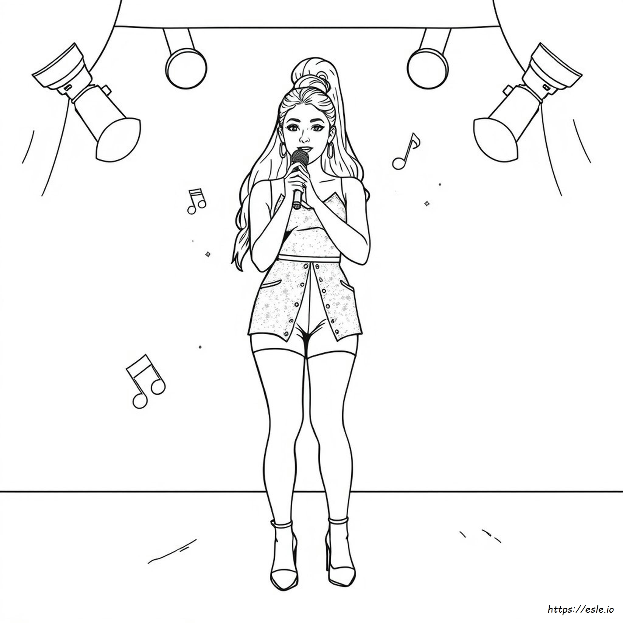 Disegni Da Colorare Realistici Di Ariana Grande